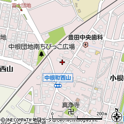 愛知県豊田市中根町町田14周辺の地図