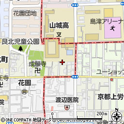 ホワイトハイツ京都周辺の地図