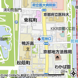 京都府京都市上京区宮垣町周辺の地図