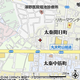 奥田荘周辺の地図