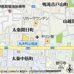 京都府京都市右京区太秦開日町13-4周辺の地図