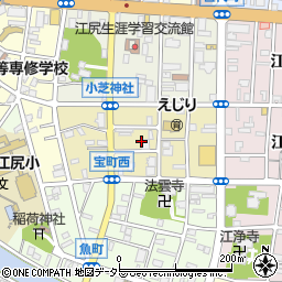 静岡県静岡市清水区宝町周辺の地図