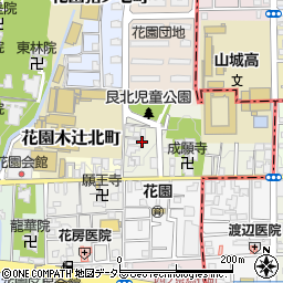 京都府京都市右京区花園艮北町周辺の地図