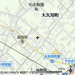 三重県四日市市大矢知町252周辺の地図