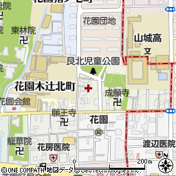 京都府京都市右京区花園艮北町周辺の地図