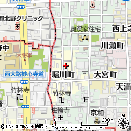京都府京都市上京区堀川町周辺の地図