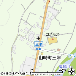 兵庫県宍粟市山崎町三津190周辺の地図