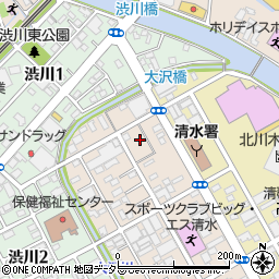 静岡県静岡市清水区西大曲町8-17周辺の地図