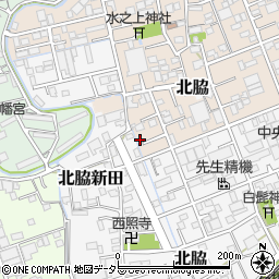 静岡県静岡市清水区北脇新田350-8周辺の地図