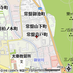京都府京都市右京区常盤音戸町周辺の地図