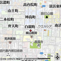 京都府京都市上京区白銀町261-12周辺の地図
