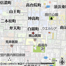 京都府京都市上京区白銀町261-13周辺の地図