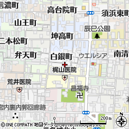 京都府京都市上京区白銀町261-11周辺の地図