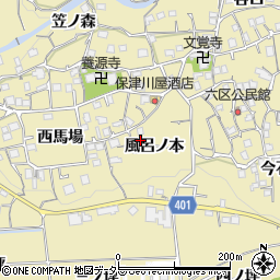 京都府亀岡市保津町風呂ノ本周辺の地図