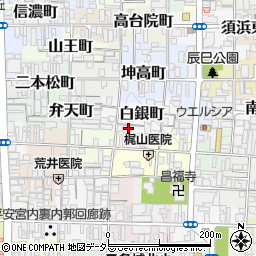 京都府京都市上京区白銀町261周辺の地図