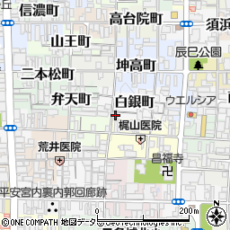 京都府京都市上京区白銀町261-1周辺の地図