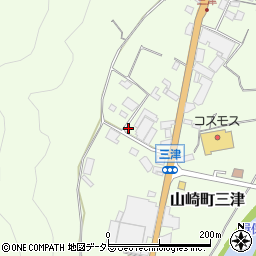 兵庫県宍粟市山崎町三津456周辺の地図