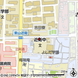 京都市立近衛中学校周辺の地図