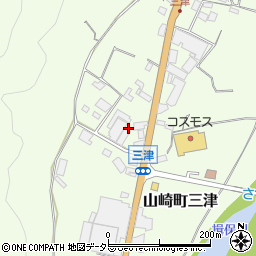 兵庫県宍粟市山崎町三津453周辺の地図