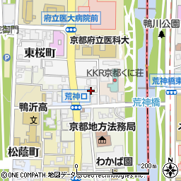 京都府京都市上京区宮垣町95周辺の地図