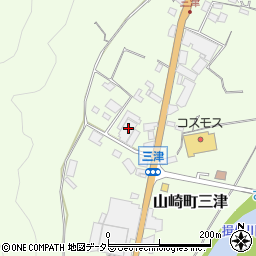 兵庫県宍粟市山崎町三津468周辺の地図