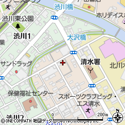 静岡県静岡市清水区西大曲町8-13周辺の地図