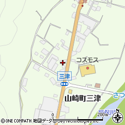 兵庫県宍粟市山崎町三津189周辺の地図