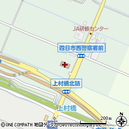 四日市西警察署周辺の地図