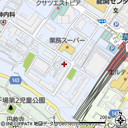 草津コミュニティ支援センター・プラッサくさつ周辺の地図