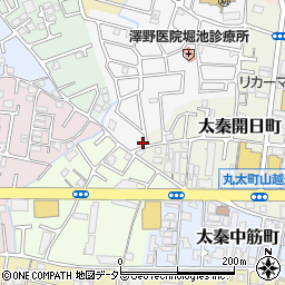 京都府京都市右京区太秦開日町25-11周辺の地図