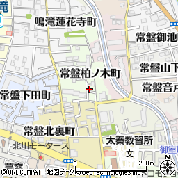 京都府京都市右京区常盤柏ノ木町1-6周辺の地図