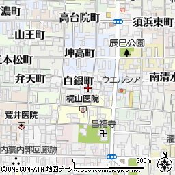 京都府京都市上京区白銀町246-6周辺の地図