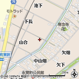 愛知県豊田市永覚町周辺の地図
