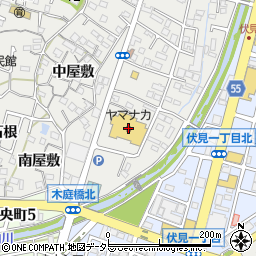 ヤマナカ東海店周辺の地図