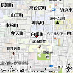 京都府京都市上京区白銀町261-9周辺の地図