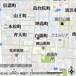 京都府京都市上京区白銀町261-6周辺の地図