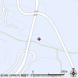 愛知県豊田市下山田代町後山下切周辺の地図