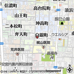 京都府京都市上京区白銀町261-4周辺の地図