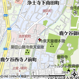 京都府京都市左京区鹿ケ谷法然院町16周辺の地図