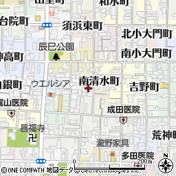 京都府京都市上京区南清水町周辺の地図