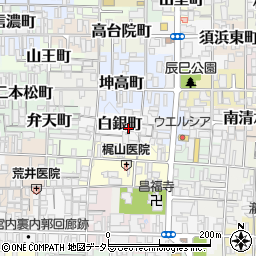 京都府京都市上京区白銀町246-8周辺の地図