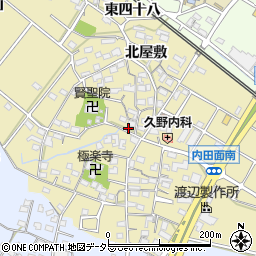 愛知県大府市北崎町北屋敷37周辺の地図