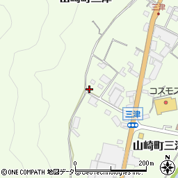 兵庫県宍粟市山崎町三津461周辺の地図