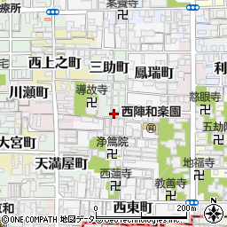 京都府京都市上京区三助町281-35周辺の地図