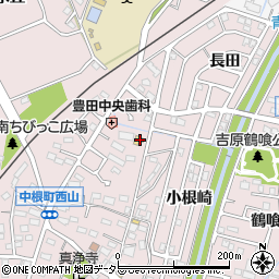 愛知県豊田市中根町町田79周辺の地図