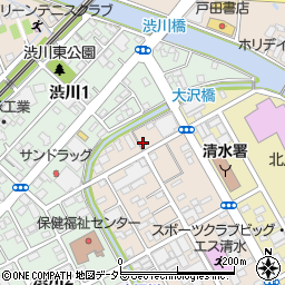 静岡県静岡市清水区西大曲町12-9周辺の地図