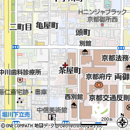 京都府京都市上京区茶屋町周辺の地図