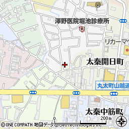 京都府京都市右京区太秦開日町25-10周辺の地図