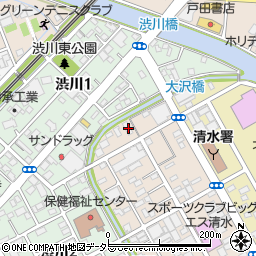 静岡県静岡市清水区西大曲町11-5周辺の地図