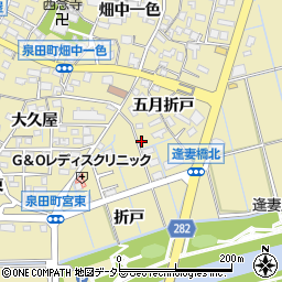 愛知県刈谷市泉田町折戸周辺の地図